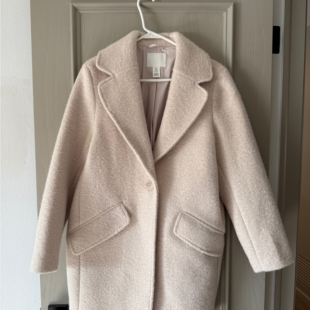 H&M Cream Teddy Jacket